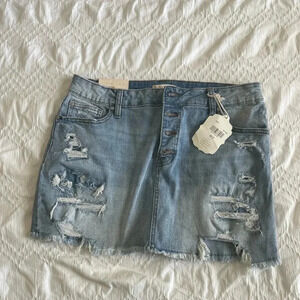 Alter’d State - skye skirt - denim light wash - size L